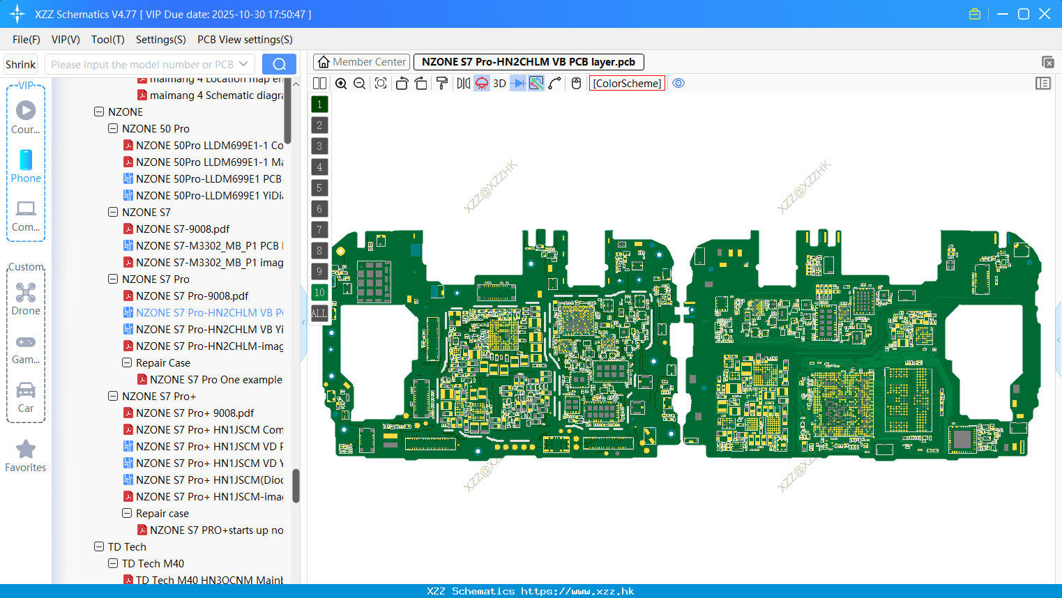 Huawei NZONE S7 Pro-HN2CHLM VB PCB Layer